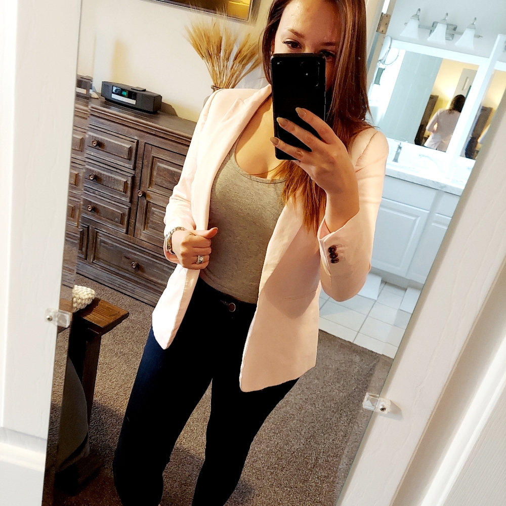 J. Crew Pale Pink Blazer